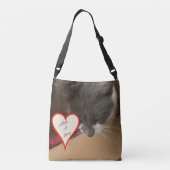 Kat in de doos crossbody tas (Achterkant)