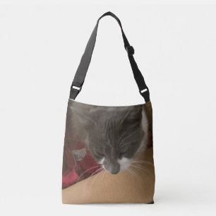 Kat in de doos crossbody tas