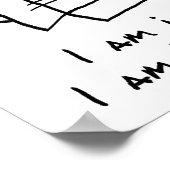 Kat in de doos - Funny Cat Poster (Hoek)