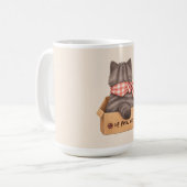 Kat in de doos koffiemok (Voorkant links)