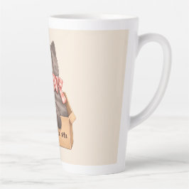 Kat in de doos latte mok
