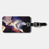 Kat in de foto van de close-up van Rafters Bagagelabel (Voorkant horizontaal)