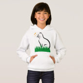 Kat in de Grass Hoodie (Voorkant volledig)