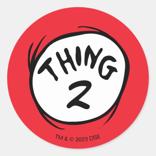 Kat in de hoed |Aangepaste Ding Twee Ronde Sticker (Voorkant)
