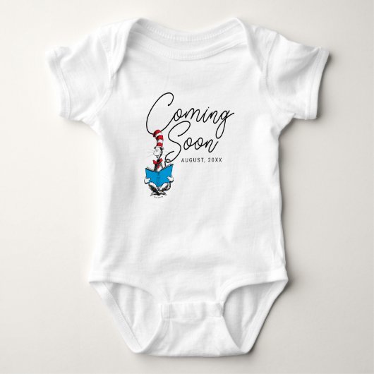 Kat in de Hoed | Baby Aankondiging Romper (Voorkant)