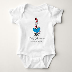 Kat in de hoed Baby aankondiging Romper