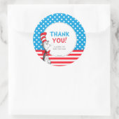 Kat in de hoed baby shower bedankt sticker (Tas)