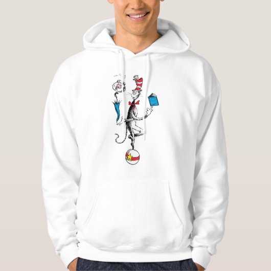 Kat in de hoed Balansact Hoodie (Voorkant)