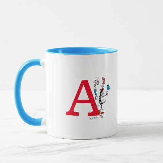 Kat in de hoed Balansact Monogram A Mok (Links)