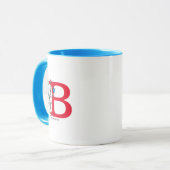 Kat in de hoed Balansact Monogram B Mok (Voorkant links)