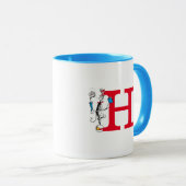 Kat in de hoed Balansact Monogram H Mok (Voorkant rechts)