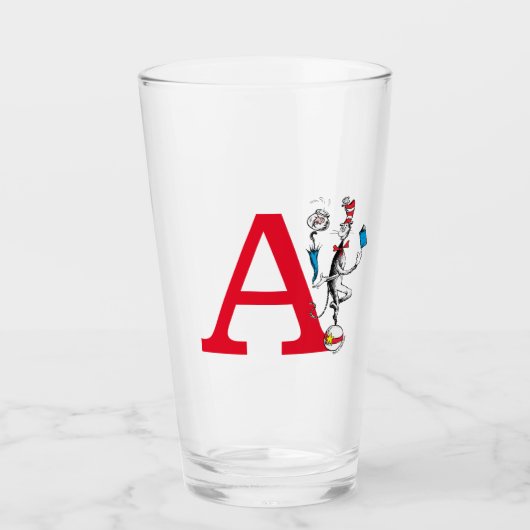 Kat in de hoed Balansacte Monogram Z Glas (Voorkant)