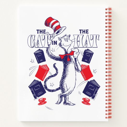 Kat in de hoed | Boeken lezen (Achterkant)