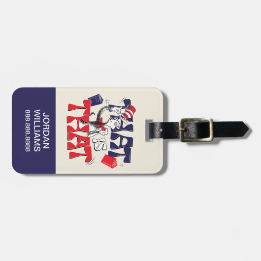 Kat in de hoed | Dat is dat Bagagelabel (Voorkant horizontaal)