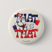 Kat in de hoed | Dat is dat Ronde Button 5,7 Cm (Voorkant)