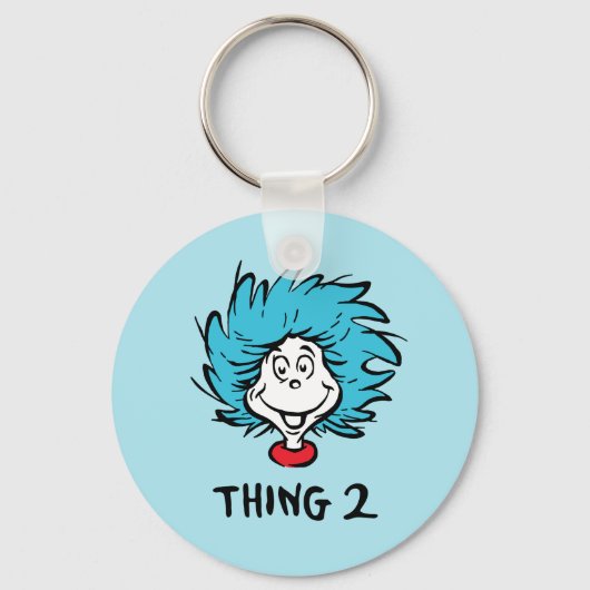 Kat in de hoed | Ding 1 Ding 2 - Ding 2 Sleutelhanger (Voorkant)