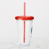 Kat in de hoed | Ding één Acryl Drinkbeker (Rechts)