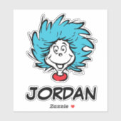 Kat in de Hoed Ding Een Ding Twee - Aangepast Ding Sticker (Vel)
