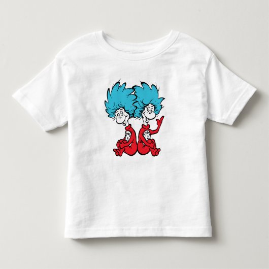 Kat in de hoed Ding Een & Ding Twee Kinder Shirts (Voorkant)
