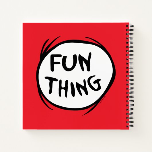 Kat in de hoed | Ding één ding twee - Leuke ding Notitieboek (Achterkant)