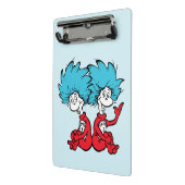 Kat in de hoed Ding Een & Ding Twee Mini Klembord (Angled2)