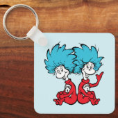 Kat in de hoed Ding Een & Ding Twee Sleutelhanger (Voorkant)