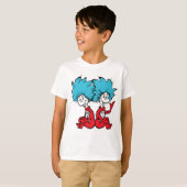 Kat in de hoed Ding Een & Ding Twee T-shirt (Voorkant volledig)