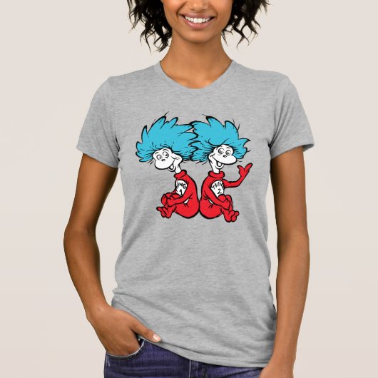 Kat in de hoed Ding Een & Ding Twee T-shirt (Voorkant)