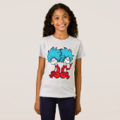Kat in de hoed Ding Een & Ding Twee T-shirt (Voorkant volledig)
