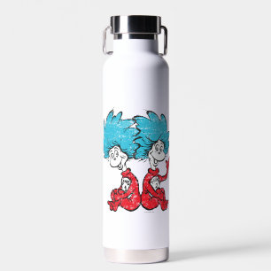 Kat in de hoed Ding Een & Ding Twee Vintage Waterfles