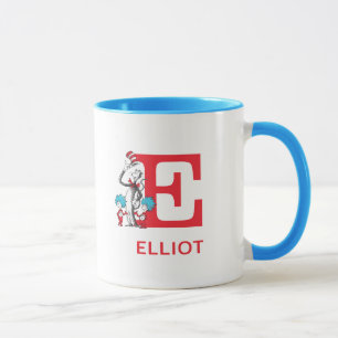 Kat in de hoed, Ding één naam & monogram E Mok