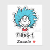 Kat in de hoed | Ding één Sticker (Vel)