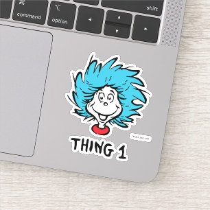 Kat in de hoed Ding één Sticker