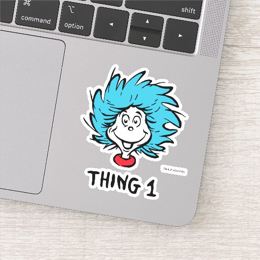 Kat in de hoed | Ding één Sticker (Detail)
