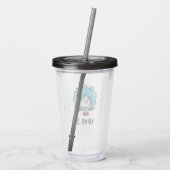 Kat in de hoed | Ding twee Acryl Drinkbeker (Achterkant)