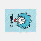 Kat in de hoed | Ding twee Fleece Deken (Voorkant (Horizontaal))