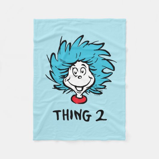 Kat in de hoed | Ding twee Fleece Deken (Voorkant)