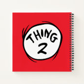 Kat in de hoed |Eigen Thing Two Notitieboek (Achterkant)