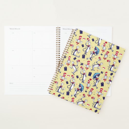 Kat in de Hoed | Gele Patroon Planner (Display)
