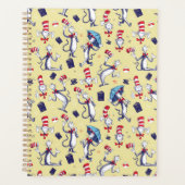 Kat in de Hoed | Gele Patroon Planner (Voorkant)