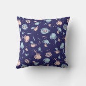 Kat in de hoed | Het vispatroon Kussen (Achterkant)