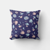 Kat in de hoed | Het vispatroon Kussen (Voorkant)