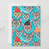 Kat in de hoed kaart (Achterkant)