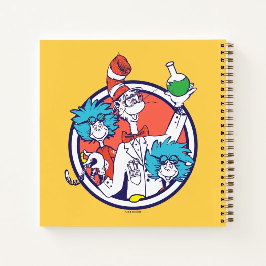 Kat in de hoed & Lab Tech Eén Lab Tech Twee Notitieboek (Achterkant)