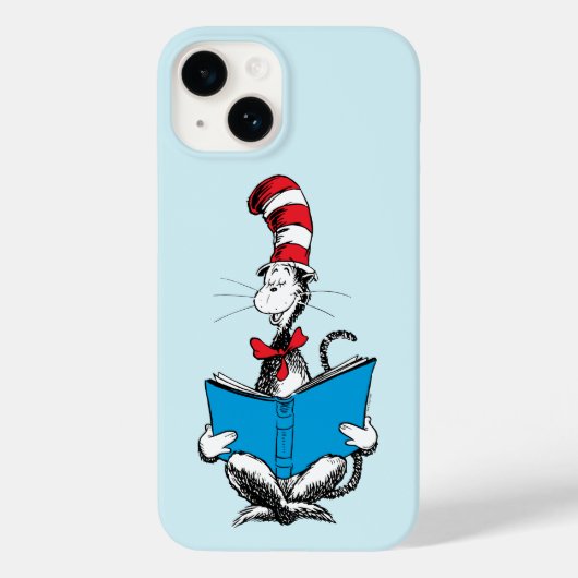 Kat in de hoed leest Case-Mate iPhone case (Achterkant)