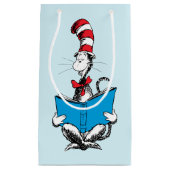 Kat in de hoed leest klein cadeauzakje (Voorkant)