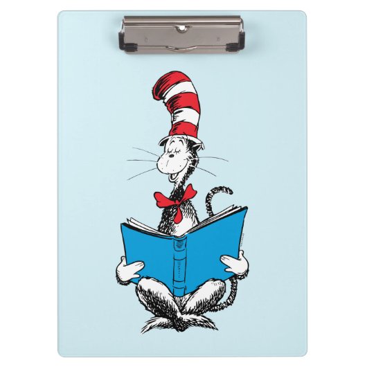 Kat in de hoed leest klembord (Voorkant)
