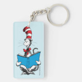 Kat in de Hoed Lezen Sleutelhanger (achterkant)