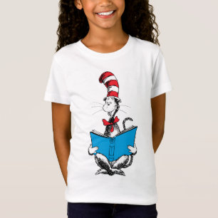 Kat in de Hoed Lezen T-shirt