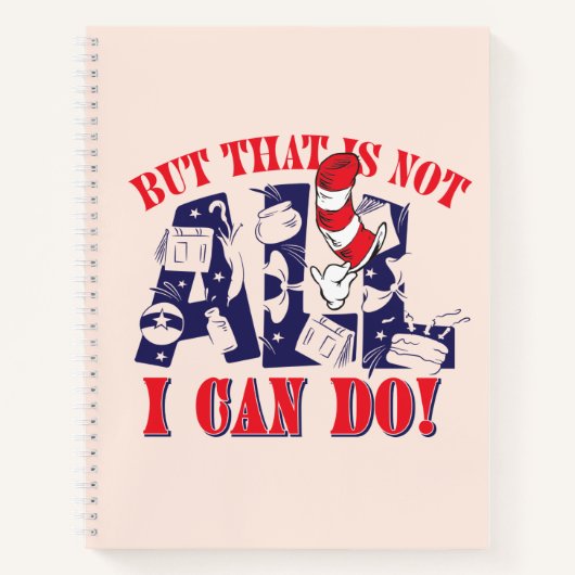 Kat in de hoed | Maar dat is niet alles wat ik kan Notitieboek (Voorkant)